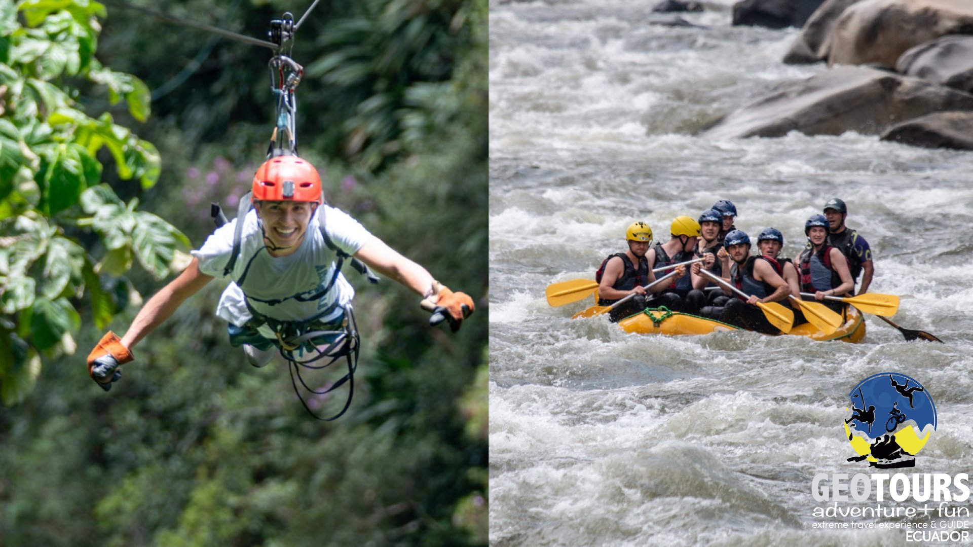 Canopy  y Rafting - Tour dí­a completo